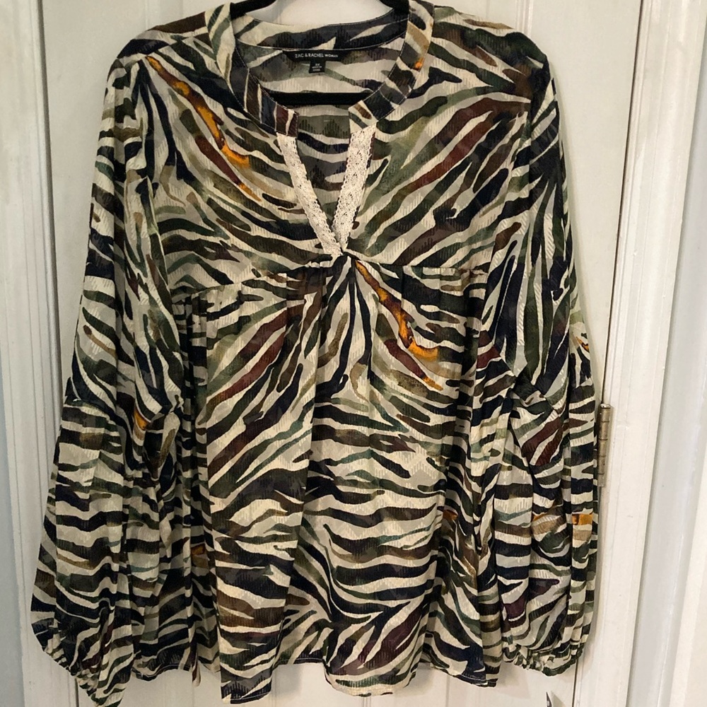 Trendy plus size top - Picture 3 of 12